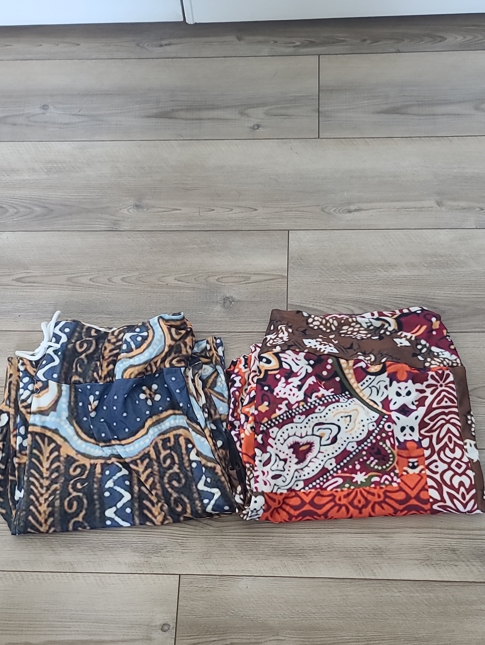 2 Pairs Oversized Women’s Boho Print  Lounge Pants. BB 55